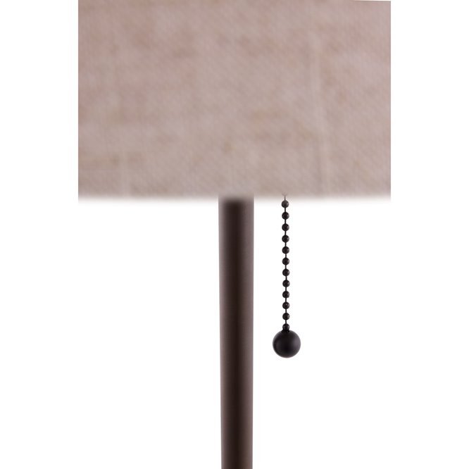 Lampa podłogowa dark japandi drewniana Bosco 144cm detal